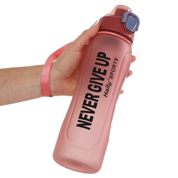 Бутылка для воды HAILY NEVER GIVE UP HL-8837 1000мл цвета в ассортименте HL-8837 фото