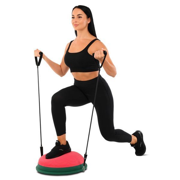 Балансировочная платформа полусфера BOSU с эспандерами BOSU BLOOM BALANCE TRAINER LB7052 цвета в ассортименте LB7052 фото