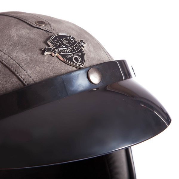 Мотошолом відкритий Три чверті для чопера Ретро-Каска VINTAGE MS-555-GR M-XL сірий MS-555-GR фото