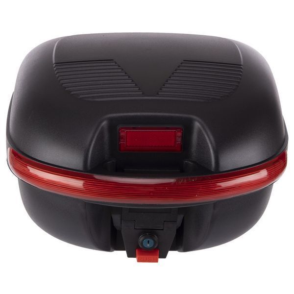 Кофр центральный задний для мотоцикла пластиковый Top Case BUOTAI ZH-938 1шт 40x35x26см черный-красный ZH-938 фото