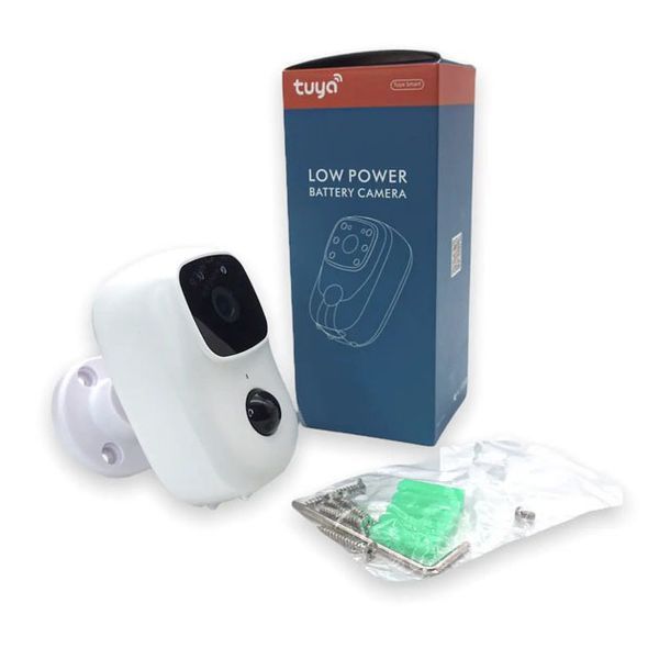 Камера видеонаблюдения Smart wifi приложение Tuya работает от 2x18650 ws15211 фото