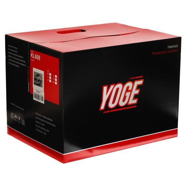 Мотошолом модуляр (flip-up) YOGE Паща дракона M-9403-1 M-L білий-чорний L (58-61) M-9403-1 фото