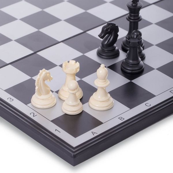 Шахматы шашки нарды 3 в 1 набор настольных игр пластиковые на магнитах SP-Sport IG-9818 размер 33см x 33см IG-9818 фото