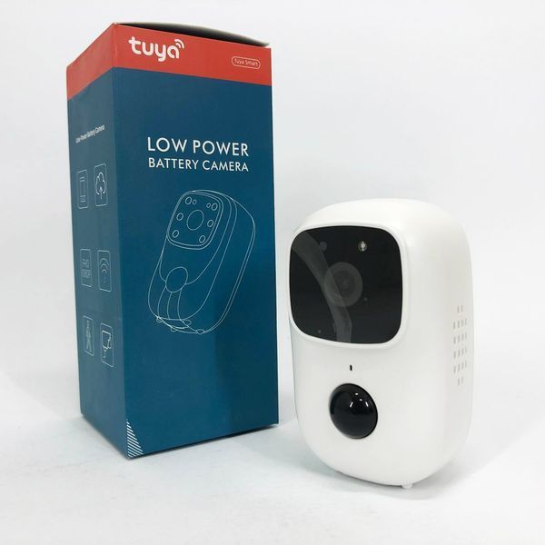 Камера видеонаблюдения Smart wifi приложение Tuya работает от 2x18650 ws15211 фото