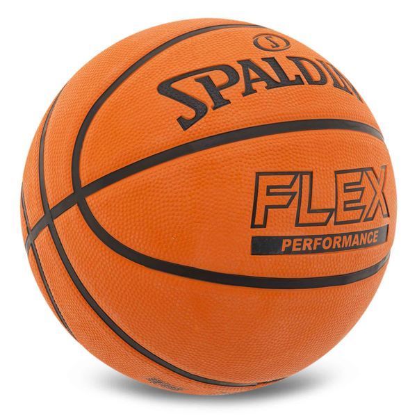 Мяч баскетбольный резиновый SPALDING FLEX 84606Y размер 7 оранжевый 84606Y фото
