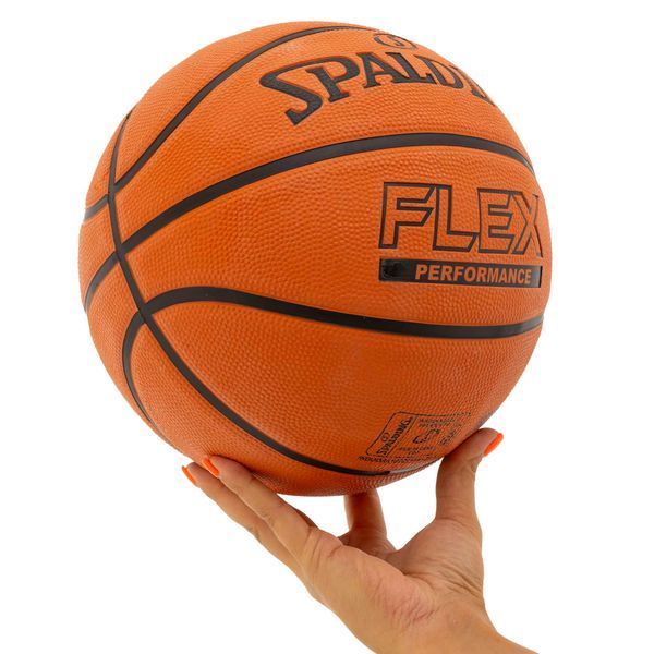 Мяч баскетбольный резиновый SPALDING FLEX 84606Y размер 7 оранжевый 84606Y фото