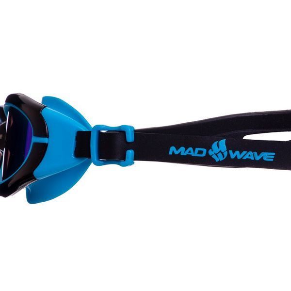 Окуляри для плавання юніорські MadWave SUN BLOKER JUNIOR M041302 чорний-синій M041302 фото