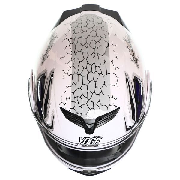 Мотошолом модуляр (flip-up) YOGE Паща дракона M-9403-1 M-L білий-чорний L (58-61) M-9403-1 фото