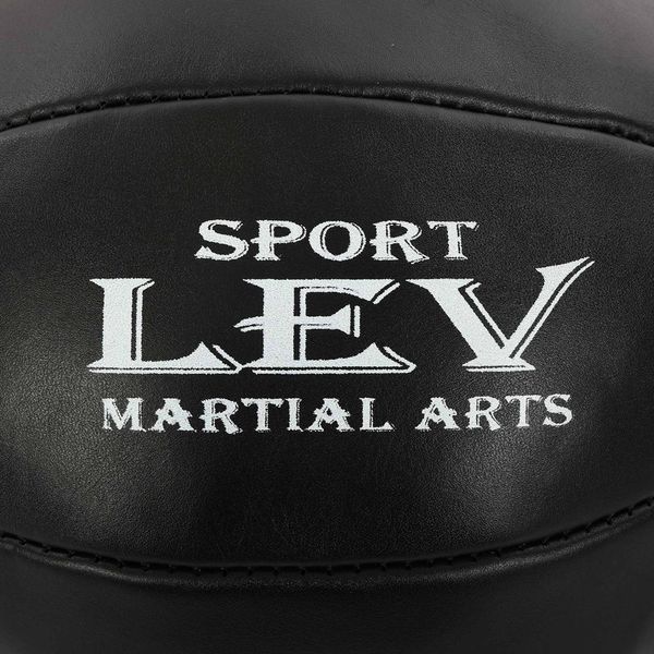 Груша боксерская на растяжках каплевидная набивная LEV LV-1858 l-30 22 см черный LV-1858 фото