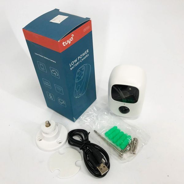 Камера видеонаблюдения Smart wifi приложение Tuya работает от 2x18650 ws15211 фото