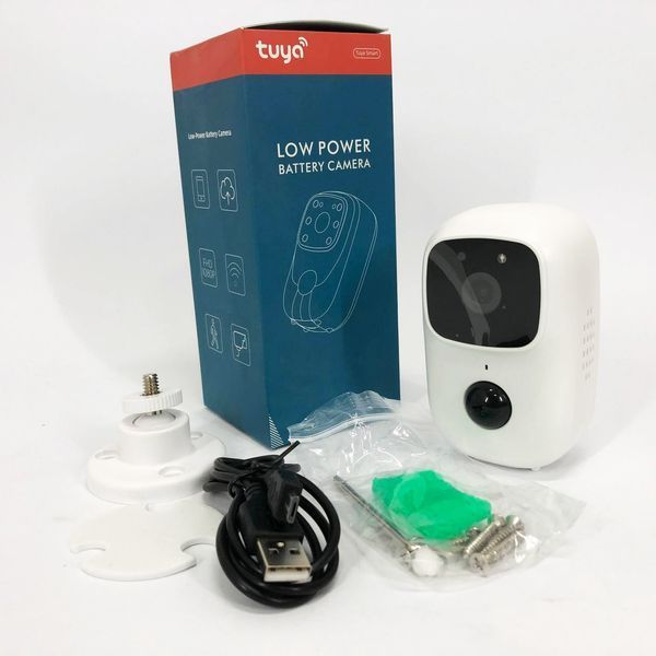 Камера видеонаблюдения Smart wifi приложение Tuya работает от 2x18650 ws15211 фото