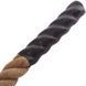 Канат для лазанья из сизаля с креплением COMBAT BATTLE ROPE Zelart FI-0910-15 15м коричневый FI-0910-15 фото 3