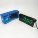 Электронные Часы VST-730-4 green, цифровые настольные сетевые часы, led alarm clock с будильником ws31995 фото 4