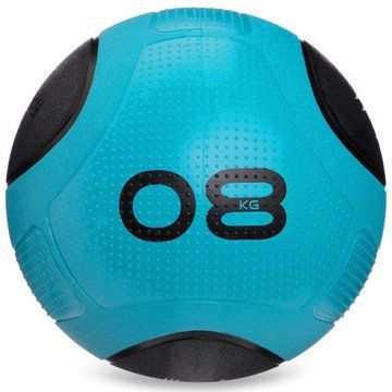 Медбол мяч медицинский Medicine Ball Zelart FI-2620-8 8кг синий-черный FI-2620-8 фото