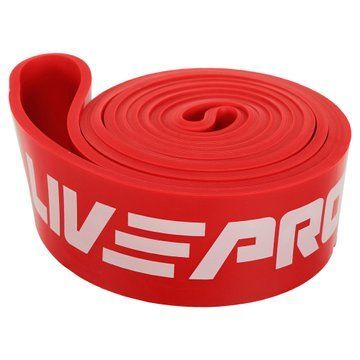 Гума петля для підтягування та тренувань стрічка силова LiveUp SUPER BAND LP8410-L 23-57кг червоний LP8410-L фото