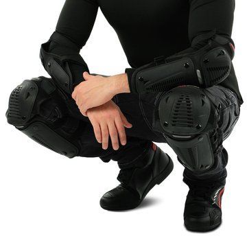 Комплект мотозахисту наколінники та налокітники Pro Biker P-09 чорний P-09 фото