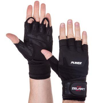 Перчатки для фитнеса и тяжелой атлетики Zelart SB-161057 S-XXL черный 2XL SB-161057 фото