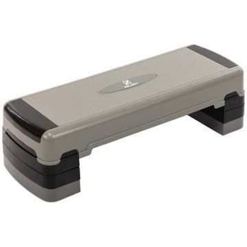 Степ-платформа для фитнеса и аэробики 3 уровня высоты Zeart FI-2585 (MD1705) 90,5x32,5x15-25см серый-черный FI-2585 фото