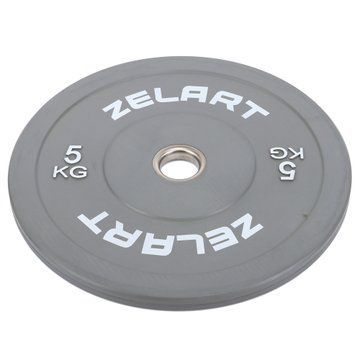 Бамперні диски гумові Zelart TA-7797-5 50.6&plusmn;0.2мм 5кг сірий TA-7797-5 фото