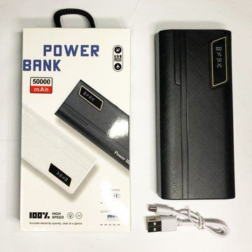 Мобильная зарядка Mobile Power Bank 50000 mAh. Цвет: черный ws87699 фото