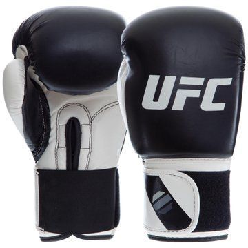 Перчатки боксерские на липучке PU UFC PRO Compact UHK-75005 L белый-черный UHK-75005 фото