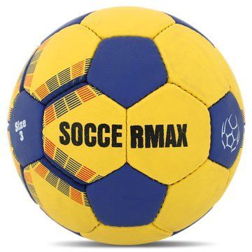 Мяч гандбольный SOCCERMAX MAQ-139 размер 3 желтый-синий MAQ-139 фото