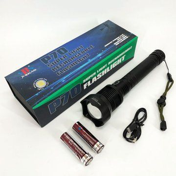 Потужний ліхтарик акумуляторний тактичний X-Balog BL-X92-P70 із зарядкою від USB, тактичний ліхтар ws47396 фото
