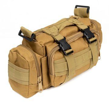 Сумка - подсумок тактическая поясная Tactical военная, сумка нагрудная с ремнем на плечо 5 литров кордура ws42295 фото