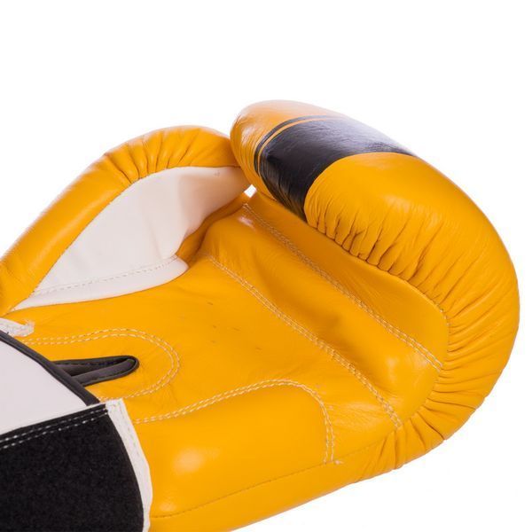 Рукавиці боксерські на липучці шкіряні YOKKAO YK016 10-16унцій кольори в асортименті 12 унції YK016 фото