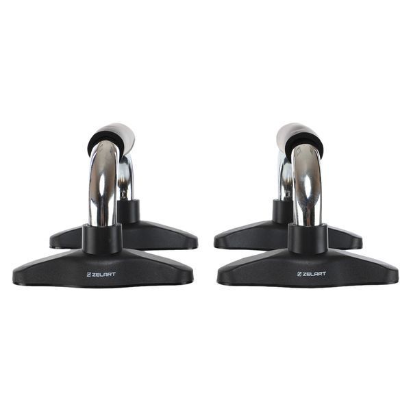 Упоры для отжиманий 2штуки Zelart FI-9998 PUSH-UP BAR 25,3x16x14см хром FI-9998 фото