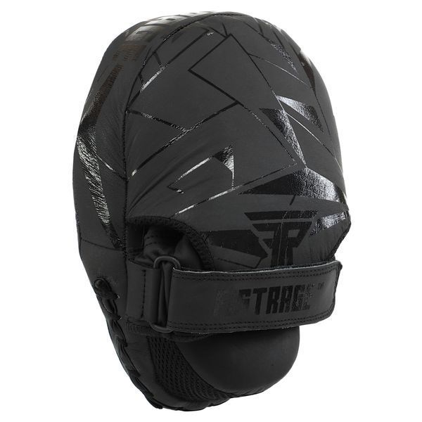 Лапа боксерская изогнутая тренировочная кожа FISTRAGE INTENSE FIGHTER VL-9348 19х5х26см 2штуки серый-черный VL-9348 фото