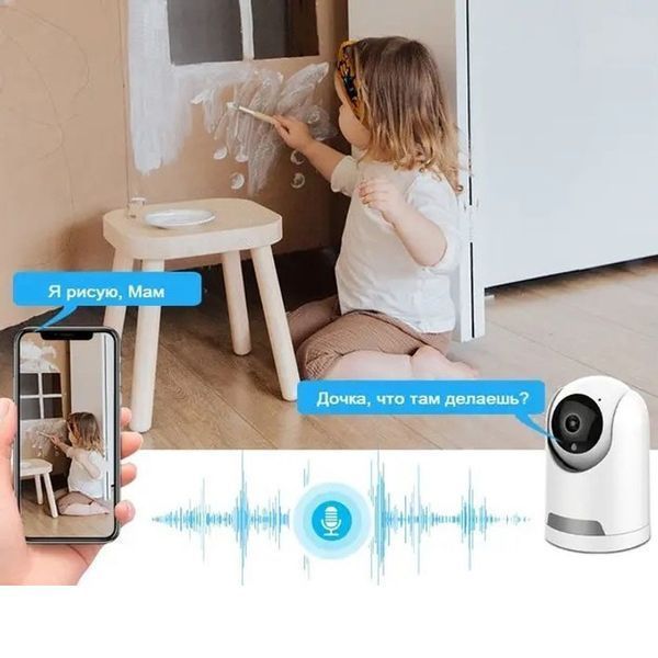 Кімнатна IP камера відеоняня CAMERA IP TY Y27 TUYA App ws52796 фото