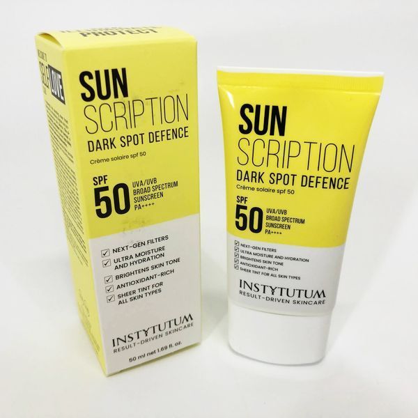 Солнцезащитный крем с осветительным эффектом Instytutum Sunscription Dark Spot Defence SPF 50, 50 мл ws79497 фото