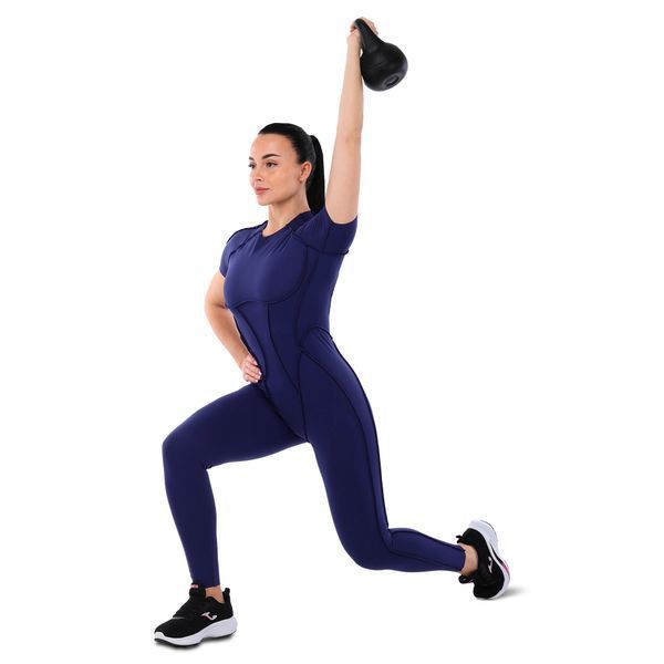 Гиря тренувальна цільна пластикова Zelart TA-5427-2 вага 2кг чорний TA-5427-2 фото