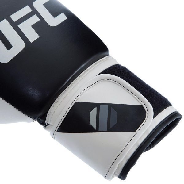 Перчатки боксерские на липучке PU UFC PRO Compact UHK-75005 L белый-черный UHK-75005 фото