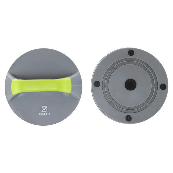 Упоры для отжиманий поворотные 2штуки Zelart FI-9997 PUSH-UP Stand 20x2,2x8,2см серый-салатовый FI-9997 фото
