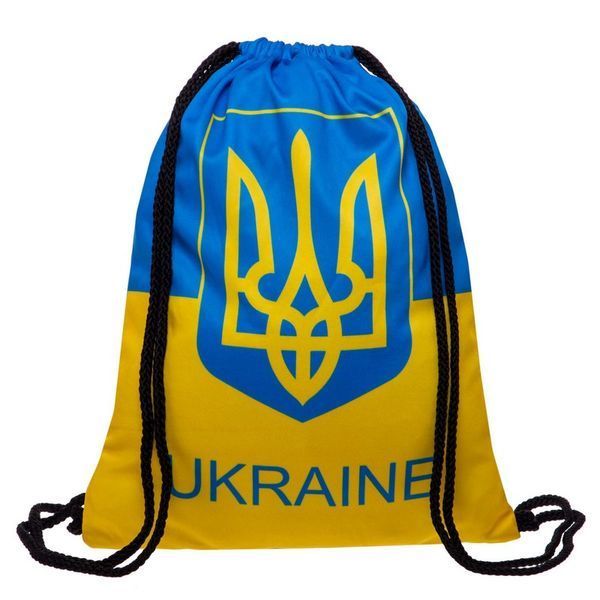 Рюкзак-мішок SP-Sport UKRAINE GA-4433-UKR 37х46см жовтий-блакитний GA-4433-UKR фото