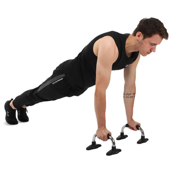 Упоры для отжиманий 2штуки Zelart FI-9998 PUSH-UP BAR 25,3x16x14см хром FI-9998 фото