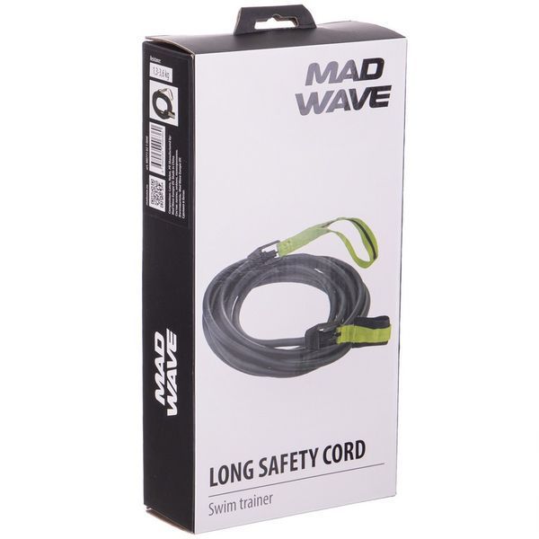 Тренажер для бассейна профессиональный MadWave LONG SAFERY CORD M077102 черный M077102 фото