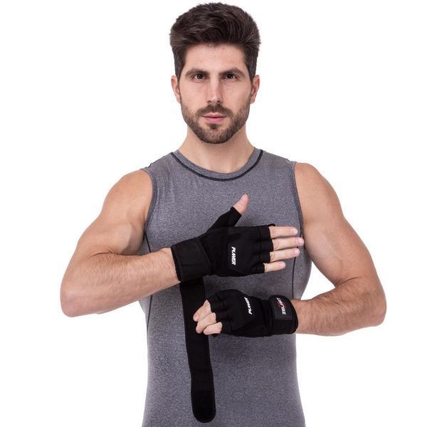 Перчатки для фитнеса и тяжелой атлетики Zelart SB-161057 S-XXL черный 2XL SB-161057 фото