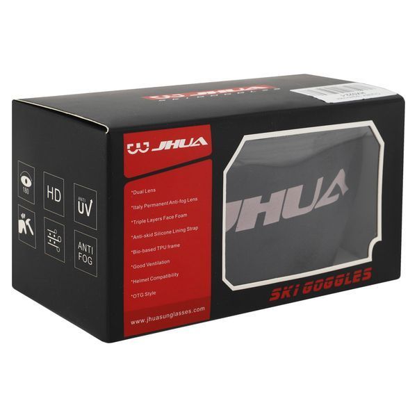 Очки горнолыжные JHUA HX022-6 черный HX022-6 фото
