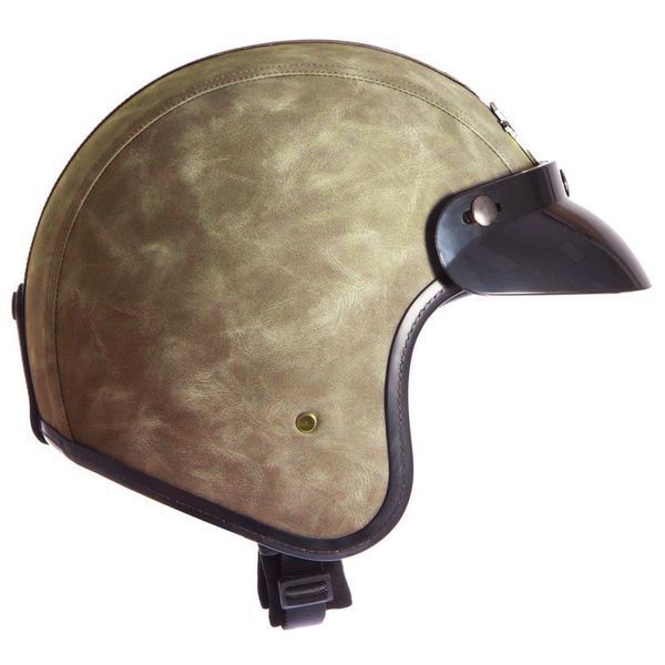 Мотошлем открытый Три четверти для чоппера Ретро-Каска VINTAGE MS-555-BR M-XL коричневый MS-555-BR фото