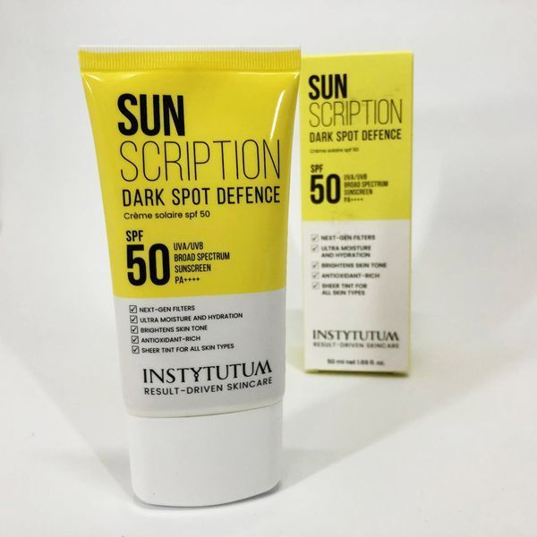 Солнцезащитный крем с осветительным эффектом Instytutum Sunscription Dark Spot Defence SPF 50, 50 мл ws79497 фото