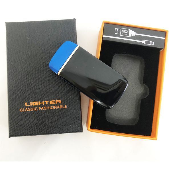 Запальничка імпульсна USB ZGP-70, акумуляторна запальничка, запальничка із зарядкою, вітрозахисна запальничка ws68962 фото