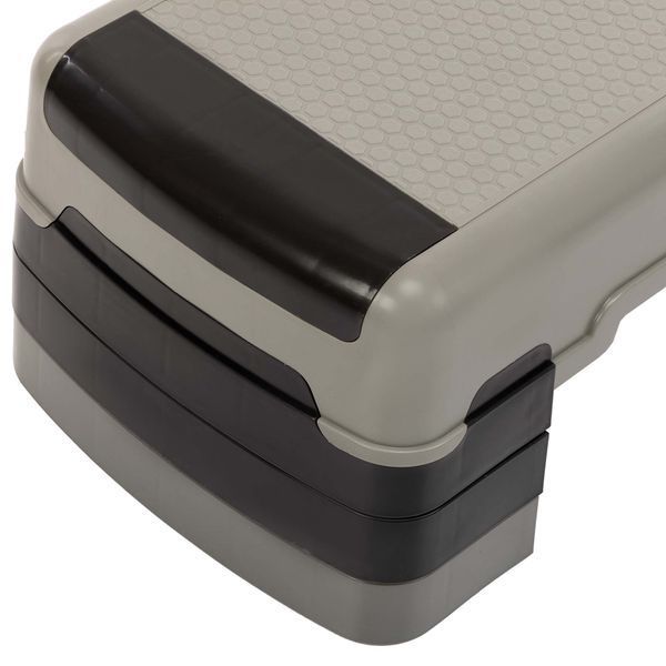 Степ-платформа для фитнеса и аэробики 3 уровня высоты Zeart FI-2585 (MD1705) 90,5x32,5x15-25см серый-черный FI-2585 фото