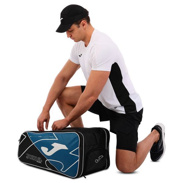 Теннисная сумка для ракеток падел тенниса на 2 ракетки Joma PRO 401375-713 60x33x34см черный-синий 401375-713 фото