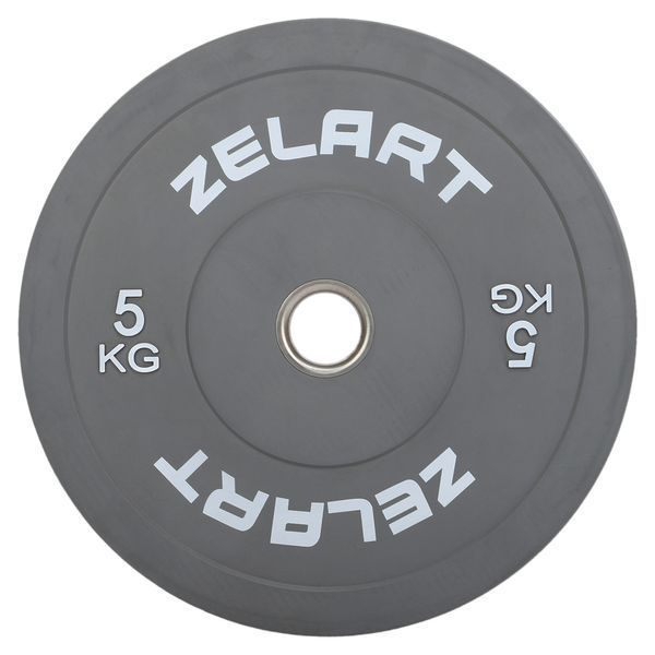 Бамперні диски гумові Zelart TA-7797-5 50.6&plusmn;0.2мм 5кг сірий TA-7797-5 фото