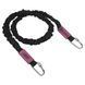 Еспандер трубчастий з карабіном у захисному рукаві RESISTANCE TUBE WITH COVER EZOUS K-05-L навантаження низьке чорний K-05-L фото 1