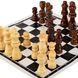 Шахматы настольная игра деревянные с виниловым игровым полем SP-Sport 205P размер короля 7 см пешки 3 см 205P фото 2