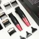 Професійний набір для стрижки волосся VGR V-640 акумуляторний Barber Combo PREMIUM. Колір: червоний ws97411-1 фото 11